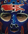 Chico's original painted Islanders mask
